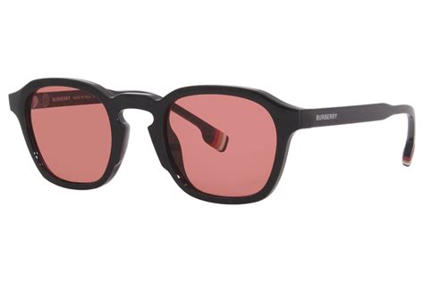 Burberry Percy Tony Stark Style Sunglasses Men's Black/Pink